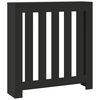 vidaXL Copertura Termosifone Nera 78x20x82 cm Legno Multistrato