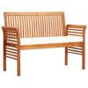 vidaXL Panca da Giardino a 2 Posti 120 cm in Legno Massello di Acacia