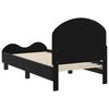 vidaXL Struttura letto per bambini con testata Nero 70 x 140 cm