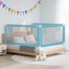 vidaXL Sponda Letto di Sicurezza per Bambini Blu 180x25 cm in Tessuto