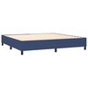 vidaXL Struttura Letto a Rete a Molle Blu 200x200 cm in Tessuto