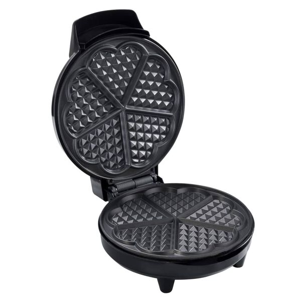 Bestron Piastra per Waffle a Forma di Cuore AWM700CO 700 W Nera e Rame