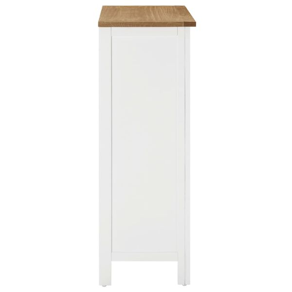 vidaXL Cantinetta Portavini 72x32x90 cm in Massello di Rovere