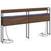 vidaXL Testata contenitore Rovere marrone Legno multistrato