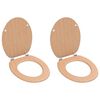 vidaXL Tavolette WC con Coperchi 2 pz in MDF Design Bamb&ugrave;