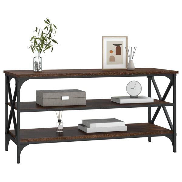 vidaXL Mobile Porta TV Rovere Marrone 100x40x50 cm Legno Multistrato