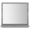 vidaXL Specchio da Bagno Grigio Sonoma 40x10,5x37 cm Legno Multistrato