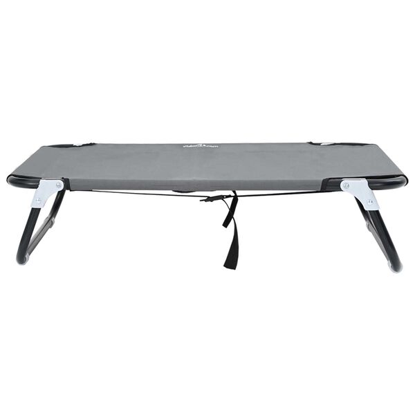 vidaXL Letto per Cani Grigio chiaro m Tessuto Oxford e Acciaio