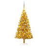 vidaXL Albero di Natale Preilluminato con Palline Oro 120 cm PET