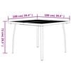 vidaXL Set da Pranzo da Giardino 3 pz in Acciaio Antracite
