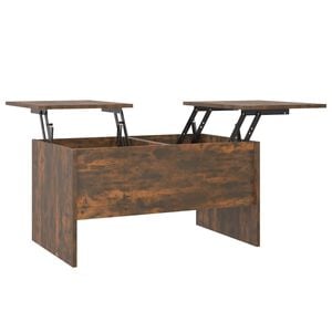 vidaXL Tavolino da Salotto Rovere Fumo 80x50x42,5 cm Legno Multistrato