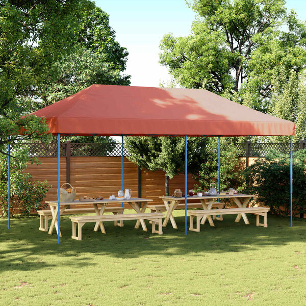 vidaXL Tenda Party Terracotta 292 x 580 x 315 cm Tessuto Oxford