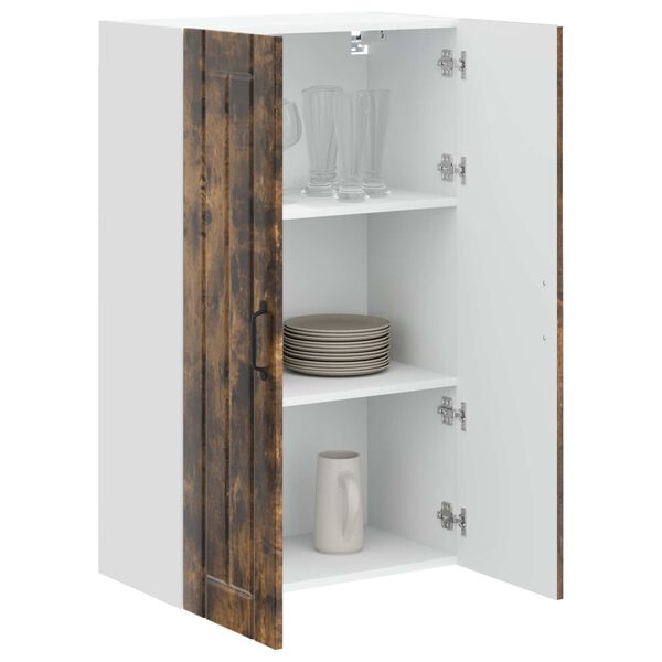 vidaXL Mobile da cucina Rovere fum&eacute; 60 x 31 x 100 cm Legno multistrato