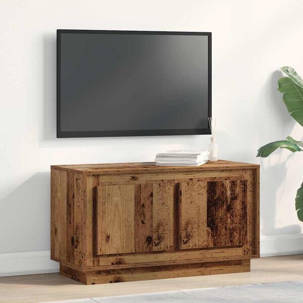 vidaXL Mobile TV Legno vecchio 80 x 35 x 45 cm Legno multistrato