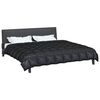 vidaXL Duvet Invernale Nero 220 x 240 cm Satin e Micropile