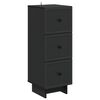 vidaXL Mobile con Cassetti Nero 33 x 34,5 x 90 cm Legno ingegnerizzato