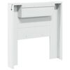 vidaXL Testiera Bianco 100 x 16,5 x 103,5 cm Legno multistrato
