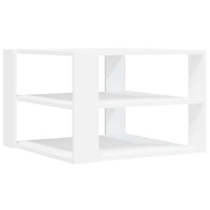 vidaXL Tavolino da Salotto Bianco 58x58x40 cm in Legno Multistrato