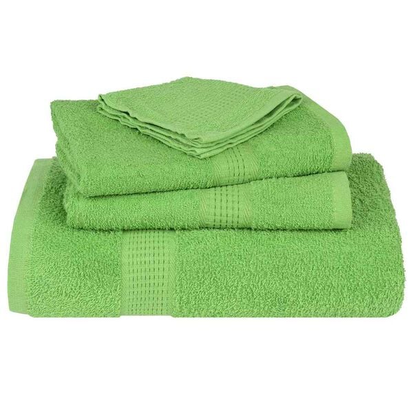 vidaXL Asciugamani FROGN 2 pz Verde Mela 30x30 cm 360 g/m²