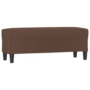 vidaXL Panca Marrone 100x35x41 cm in Similpelle