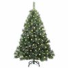 vidaXL Albero di Natale artificiale con 150 LED Verde 150 cm PE e PVC