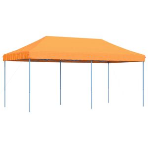 vidaXL Tenda da Festa Pieghevole Pop-Up Arancione 580x292x315 cm