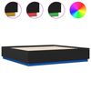 vidaXL Giroletto con Luci LED Nero 180x200 cm in Legno Multistrato