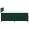 vidaXL Giroletto a Molle con Materasso Verde Scuro 90x190 cm Velluto