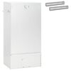 vidaXL Forno Affumicatore 3 pz 44,5 x 29 x 83 cm Acciaio zincato