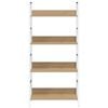 vidaXL Scaffale Libri 4 Ripiani Rovere 60x27,6x124,5 Legno Multistrato