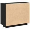 vidaXL Credenza Rovere Nero 92 x 35 x 75 cm Legno multistrato