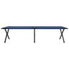 vidaXL Letto da campeggio pieghevole Blu 210 x 80 x 46 cm