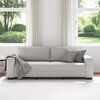 vidaXL Divano a 3 Posti Grigio Nuvola 220x77x82 cm in Tessuto