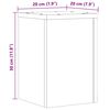 vidaXL Supporti per Piante 2 pz Rovere 20x20x30 cm in Multistrato