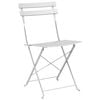 vidaXL Sedia Pieghevole da Giardino 2 pcs Bianco 42 x 46 x 82cm