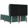 vidaXL Letto a molle con materasso Verde Scuro 200 x 160 cm Poliestere
