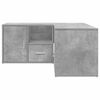 vidaXL Mobile Angolare Grigio Cemento 160x40x45 cm in Truciolato