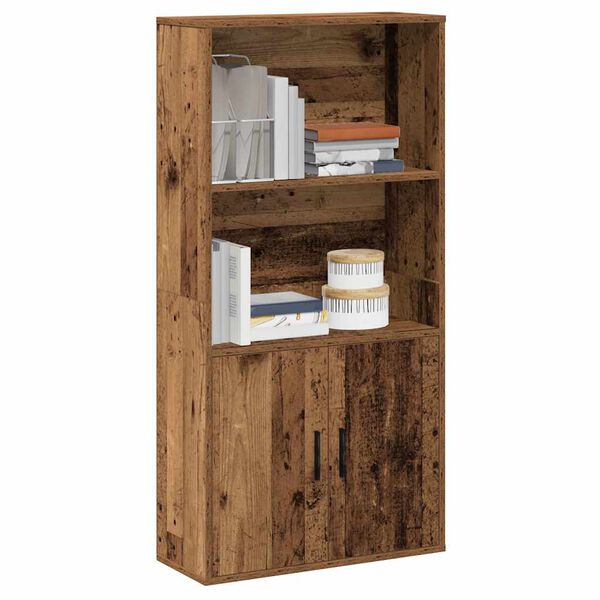 vidaXL Libreria Legno Vecchio 60x24x120 cm in Legno Multistrato
