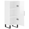 vidaXL Credenza Bianco Lucido 34,5x34x90 cm in Legno Multistrato