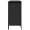 vidaXL Credenza Nera 78x35,5x74,5 cm in Legno Multistrato