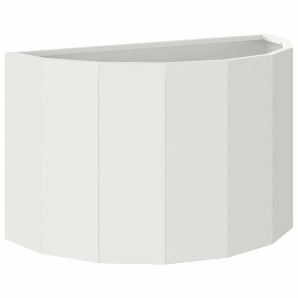 vidaXL Fioriera Bianco 60 x 30 x 35 cm Acciaio