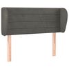 vidaXL Testiera ad Orecchio Grigio Scuro 83x23x78/88 cm in Velluto