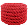 vidaXL Corda di Cotone 50 mm 5 m Rosso 100% Cotone