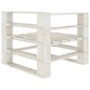 vidaXL Set Salotto da Giardino 6 pz Pallet in Legno Bianco