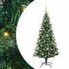 vidaXL Albero di Natale artificiale con luci integrate Verde 120 cm