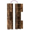 vidaXL Armadietto Bagno Rovere Fumo 30x30x183,5cm Legno tecnico