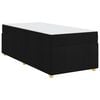 vidaXL Struttura del letto con materasso Nero 100 x 200 cm Tessuto