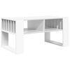 vidaXL Tavolino da salotto Bianco 92 x 49,5 x 45 cm Legno multistrato