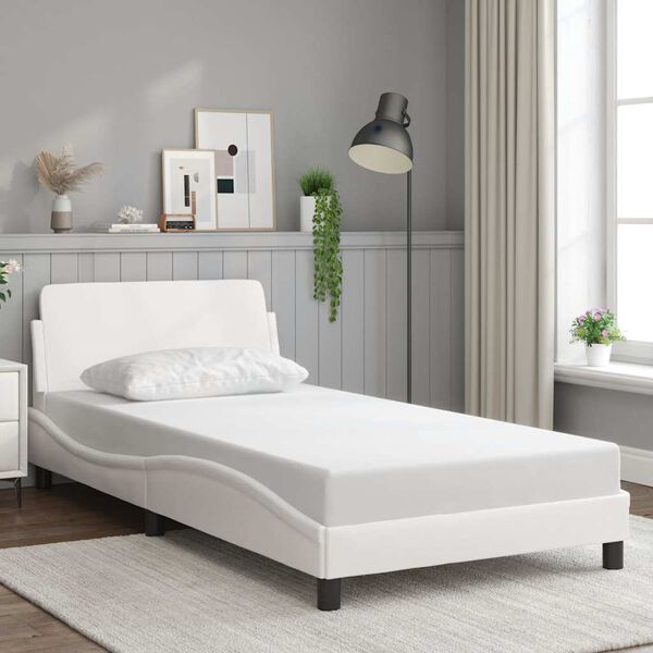 vidaXL Giroletto Dover Bianco 100x203 cm in Similpelle