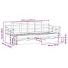 vidaXL Dormeuse con Cassetti 90x190 cm in Legno Massello Pino